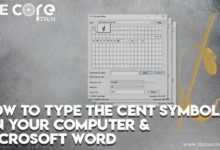 How to type the Cent Symbol on your Computer & Microsoft Word