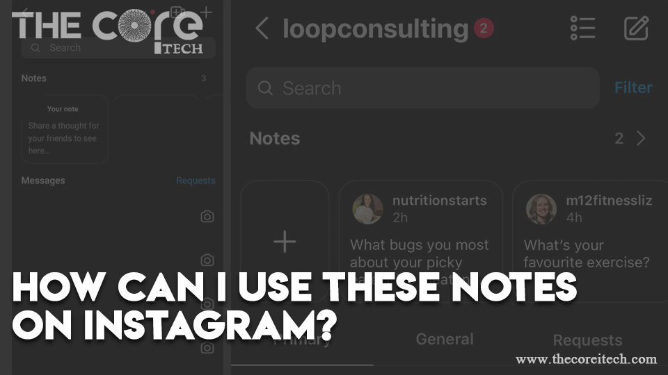 How can I use these notes on Instagram?
