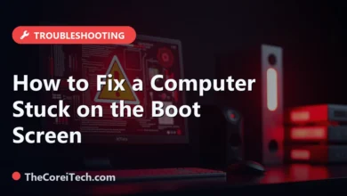 How to Fix a Computer Stuck on the Boot Screen - TheCoreiTech.com
