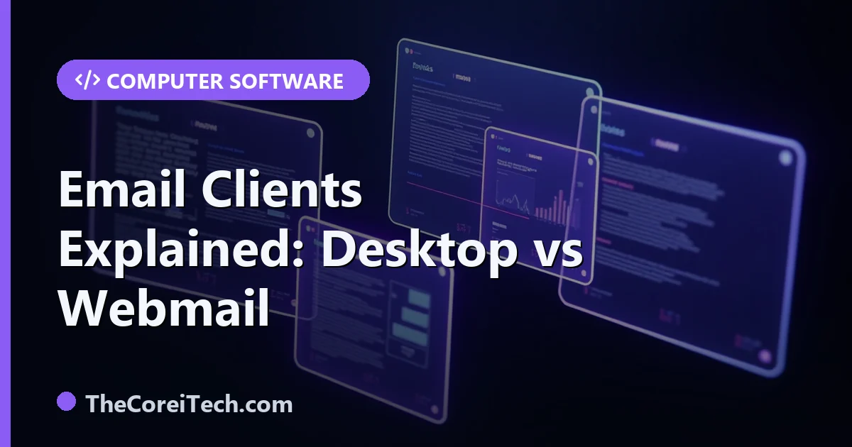 Email Clients Explained: Desktop Apps vs Webmail