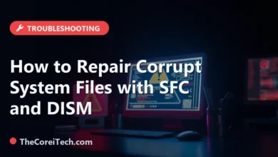 How to Repair Corrupt System Files with SFC and DISM - TheCoreiTech.com