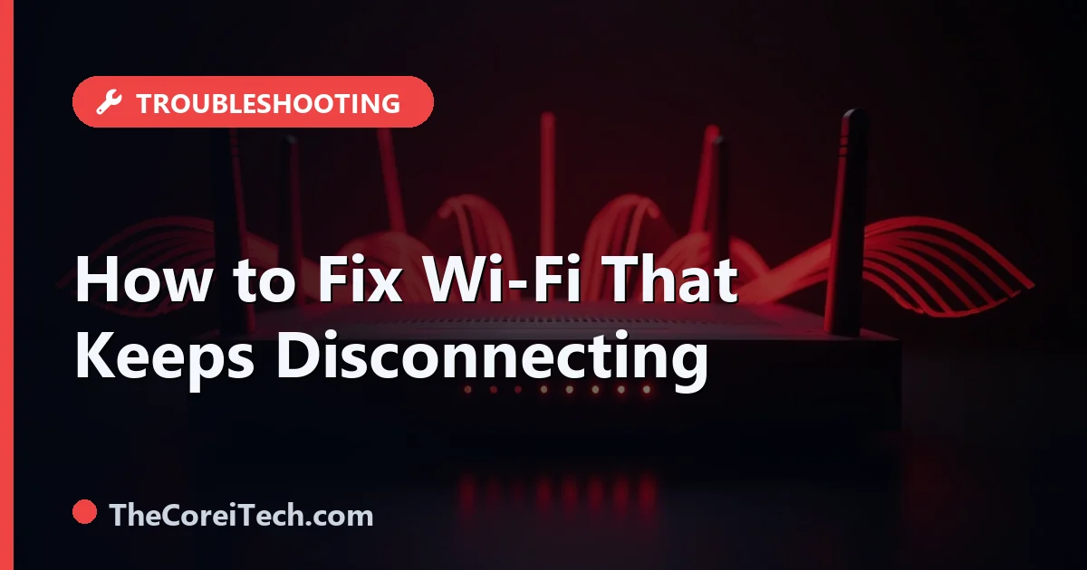 Wi-Fi Keeps Disconnecting: How to Fix Drops on Windows