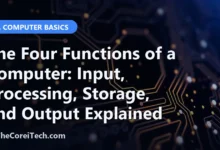 The Four Functions of a Computer: Input, Processing, Storage, and Output Explained - TheCoreiTech.com