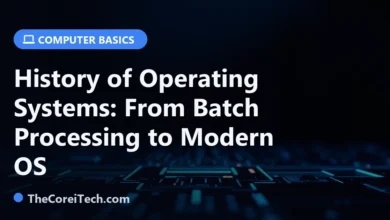 History of Operating Systems: From Batch Processing to Modern OS - TheCoreiTech.com