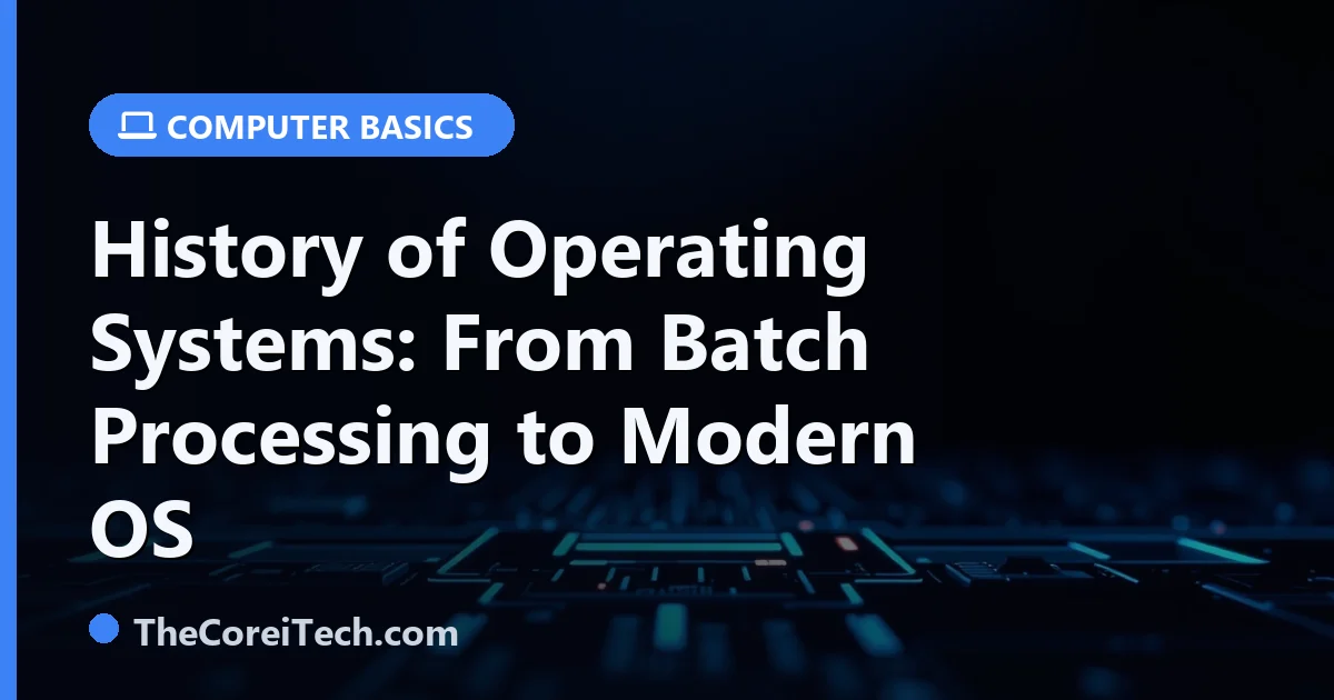 History of Operating Systems: From Batch Processing to Modern OS | The ...