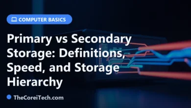 Primary vs Secondary Storage: Definitions, Speed, and Storage Hierarchy - TheCoreiTech.com