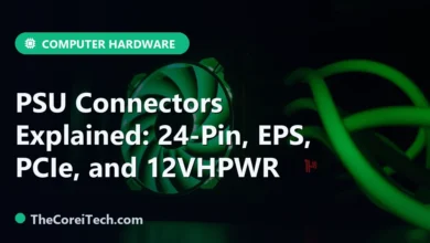 PSU Connectors Explained: 24-Pin, EPS, PCIe, and 12VHPWR - TheCoreiTech.com