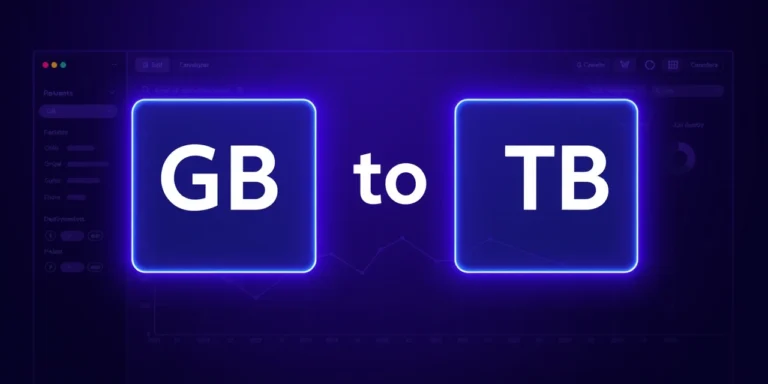 GB to TB Converter - free online tool by The Core IT Tech