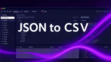 JSON to CSV Converter - free online tool by The Core IT Tech