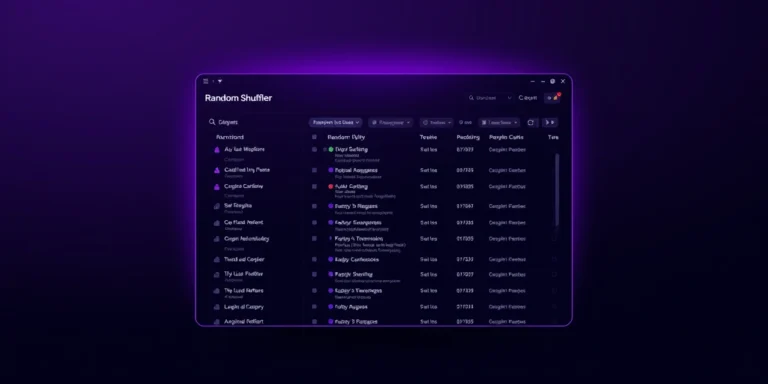 Random List Shuffler - free online tool by The Core IT Tech