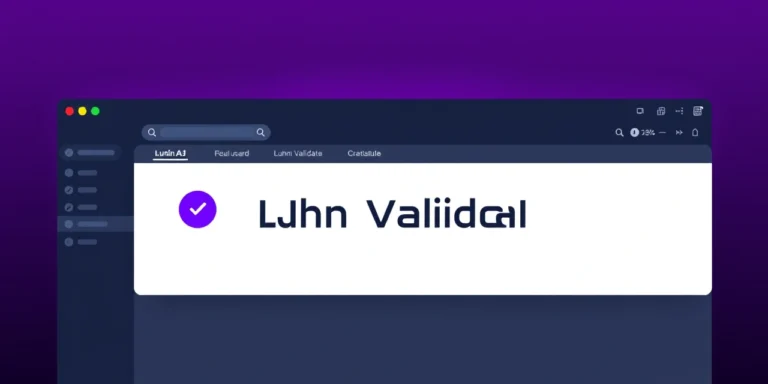 Luhn Validator - free online tool by The Core IT Tech
