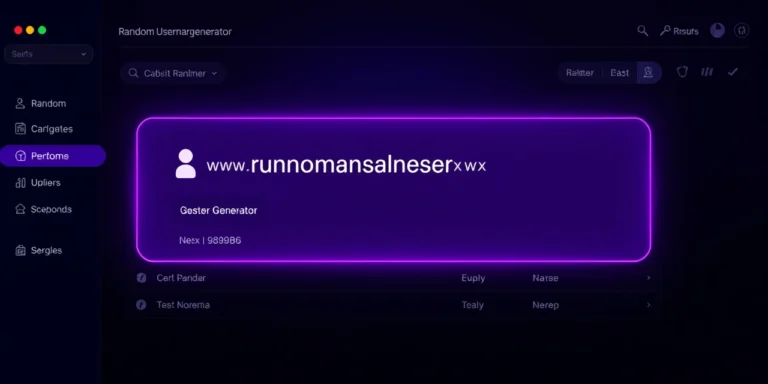 Random Username Generator - free online tool by The Core IT Tech