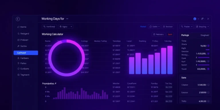 Working Days Calculator - free online tool by The Core IT Tech